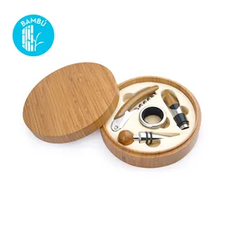 Caja Circular en Bambú