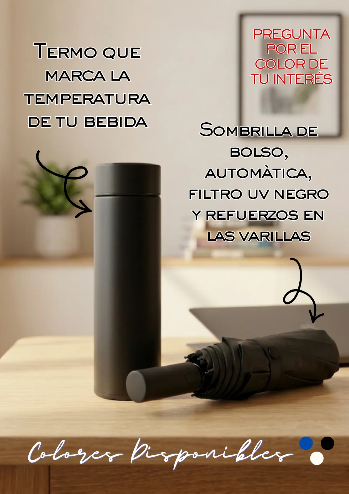 Set Termo Digital y Sombrilla, foto 3